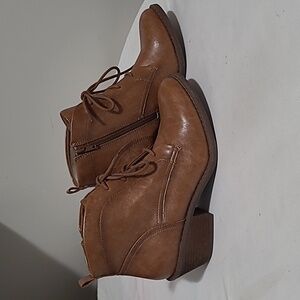 EURO SOFT BY SOFT ANYSE LACE UP WESTERN ANKLE BOOTIES BROWN SIZE 8.5M NEW